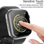 Tauri 2 Pack Hard Case Compatible for Apple Watch SE Series 6 5 4 44mm Built in 9H Tempered Glass Screen Protector Slim Bumper Touch Sensitive Full Protective Cover Compatible for iWatch 44mm - Clear - Image 4