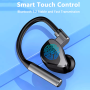 Wireless Bluetooth 5.2 Earpiece Headset Driving Trucker Earbuds Noise Cancelling - Image 4