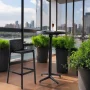 Outdoor Bar Stool 29" Netted Design — Set of 4, Commercial Grade, Stackable, No Assembly - Image 5