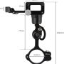 GUB Plus 15 Bicycle & Motorcycle Phone Mount, Alloy Bike Phone Holder with 360° Rotation Adjustable,Aluminum foriPhone 11 12 Pro Max Mini X XR Xs 8 Plus, Samsung S20 GPS Mount for 4-7Inch (Black) - Image 6