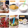 KOSBON Electric Hand Mixer Mixing Bowls Set, Upgrade 5-Speeds Mixers with Silver Nesting Stainless Steel Mixing Bowl, Measuring Cups and Spoons Whisk Blender - Baking Supplies for Cooking - Image 5