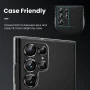 Dteck for Samsung Galaxy S22 Ultra Camera Lens Protector, 9H Tempered Glass Camera Cover Protector Metal Individual Ring for S22 Ultra 5G 6.8 inch 2022 Release, Black - Image 5