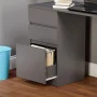 Como Writing Desk with 3 Storage Drawers, Multiple Colors - Image 2