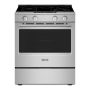 Maytag - 30 in. Wide 5 elements 5.3 Cu. Ft Slide-In Electric Range with Grill Mode and No Preheat Air Fry - Stainless Steel - Image 1