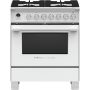 Fisher & Paykel - 30 in. Wide 4 Burner 3.5 Cu. Ft. Self-Cleaning Freestanding Dual Fuel Convection Range - White - Image 1