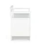 Linon Lenly Ladderback Entryway Storage Bench in White Painted Wood - Image 4
