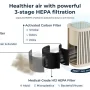 The Windmill Air Purifier, 3-in-1, Ultra-Quiet, HEPA Filter Medical Grade, Small to Medium Rooms up to 975 Sq Ft - Navy - Image 2