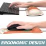 ITNRSIIET Mouse Pad Wrist Support Keyboard Wrist Rest Pad Ergonomic Mousepad Non-Slip Memory Foam Keyboard Pad Easy Typing Pain Relief Perfect for PC Laptop Gaming Office, Modern Abstract Style - Image 3