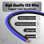 InstallGear 10 Gauge (50Ft) Copper Clad Aluminum CAA - Primary Automotive, Amplifier Power and Ground Cable, Battery Cable, Audio Speaker Stereo, RV Trailer Wiring Welding Cable - Image 4