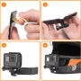Soporte Para Camara Casco De Moto Kit De Montaje Gopro Hero 2018 - Image 6
