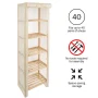 5-Tier Wooden Shelving Unit with Removable Cover - Image 3