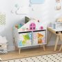 Dollhouse Series 24.5 in. Wide White Finish 2 Shelf Kids Bookcase - Image 2