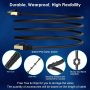 Cat 8 Ethernet Cable, Zosion 2 Pack 15 ft High Speed 40Gbps 2000Mhz Internet Patch Cable Cord, Heavy Duty 26AWG Shielded Cat8 LAN Network Cable with RJ45 Connector for Router, Modem, PC, Gaming, Xbox - Image 3
