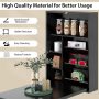 Black Wall-Mounted Fold-Out Convertible Floating Desk Space Saver - Image 6