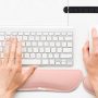 iFine Upgrade Cleanable PU Leather Keyboard Wrist Rest Pad & Mouse Wrist Cushion Support for School, Office, Home, Computer, Laptop, Mac, Waterproof Lightweight Comfortable Pain Relief Typing -Pink - Image 6