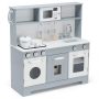 Pretend Play Kitchen Wooden Toy Set for Kids with Realistic Light and Sound - Image 1