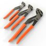 Z2 K9 Straight Jaw Tongue and Groove Plier Set with Dipped Grips (3-Piece) - Image 1