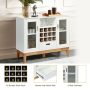 Wood Wine Storage Cabinet Sideboard Console Buffet Server - Image 4