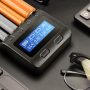 C4 LCD Display Speedy Universal Smart Battery Charger,Battery Capacity Analyzer for Rechargeable Batteries, aa Battery Charger, 18650 Battery Charger - Image 6