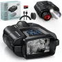 Night Vision Binoculars 4K Infrared 5000mAH Rechargeable 8X Digital Zoom 600 Meters Darkness Goggles for Hunting & Surveillance - Image 1