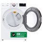 LG - 7.4 Cu. Ft. Stackable Smart Electric Dryer with Steam and Built-In Intelligence - White - Image 3