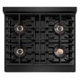 ZLINE - 30 in. Wide 4 Burner Paramount Gas Cooktop DuoPro Cooktop in Black Stainless Steel (PSRTB-30) - Black Stainless Steel - Image 2