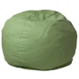 Emma + Oliver Small Solid Green Refillable Bean Bag Chair for Kids and Teens - Image 2