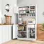 71 Inch Tall Pantry Cabinet with Outlets for Dining Room - Image 2