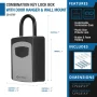 Barska - Combination Key Lock Box-Outdoor Wall Mount & Hanging Key Safe - Black - Image 3