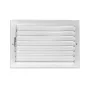 8 in. W x 4 in. H Steel for Ceiling or Sidewall White One Way Curve Blade Register - Image 4