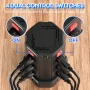 Power Strips Tower 12 Outlets Surge Protector with 4 USB Port and 10ft Extension Cord, Black - Image 3