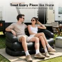 Honeydrill 78" x 54" x 24" Inflatable Sofa, 5-in-1 Air Couch, Black - Image 3
