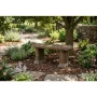 Aged Brown Slate Concrete Garden Bench - Image 4