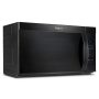 Whirlpool - 1.7 Cu. Ft. Over-the-Range Microwave with 1000-Watts Cooking Power - Black - Image 2