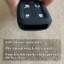TANDRIVE Key Fob Cover for 2024-2017 GMC Acadia Terrain Denali, Sierra Chevy Silverado, Silicone, Black and Red - Image 5