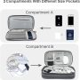 Small Travel Electronic Organizer, Bevegekos Universal Carrying Pouch Bag for Tech Electronics & Accessories (Small, Dark Grey) - Image 4