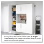 HangUps Collection Wood 2-Shelf Wall Mounted Garage Cabinet in White (36 in W x 24 in H x 16 in D) - Image 6