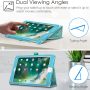 Fintie Folio Case for iPad 6th / 5th Generation (2018/2017), iPad Air 2 / Air 1 (9.7 Inch) - [Corner Protection] Premium Vegan Leather Stand Cover, Shades of Blue - Image 4