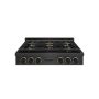 ZLINE - 36 in. Wide 6 Burner Designer DuoPro Gas Rangetop in Black Satin Steel with Black and Bronze Accents (PSRTBSZ-36-MBCB) - Black Satin Stainless Steel - Image 1