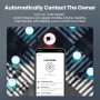 Bluetooth Tracker and Item Locator: Key Finder, Smart tag Item Finder Works with Apple Find My(only iOS Compatible),1 Year Replaceable Battery, Smart Tracker for Keys Bags Wallets Pet (White-3 pack) - Image 3