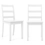 Set of 2 Wood Dining Chairs with Solid Rubber Wood Legs - Image 3