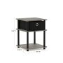 Turn-N-Tube French Oak Grey 3-Tier End Table with Storage Bin - Image 3