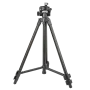 onn. Focus 52-Inch Adjustable Aluminum Tripod with Smartphone Cradle, 3-Way Pan Head, Universal Phone Mount for iPhone & Android, Black - Image 6