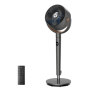 Dreo - Standing Fan, 120°+120° Smart Oscillating Floor Fans, 85 ft Fan For Bedroom, DC Motor Quiet Fans, adjustable height - Gray - Image 1