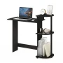 39 in. Rectangular Espresso/Black Computer Desk with Shelves - Image 2