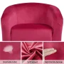 Alden Design Upholstered Barrel Accent Chair for Livingroom, Gray - Image 3