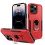 Elegant Choise Phone Case with Ring Stand for iPhone 14 Pro Max/14 Pro/14 Plus/14 Shockproof Armor Cover, Red - Image 2