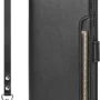 SaharaCase - Indy Series Leather Folio Wallet Case for Samsung Galaxy S25+ - Scorpion Black - Image 2