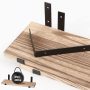 8 pack Rustic Wood Floating Shelves for Wall Decor Farmhouse Shelf for Bedroom - Image 4
