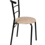 Mainstays 3 Piece Metal and Wood Dining Set, Black and Gray Color - Image 4